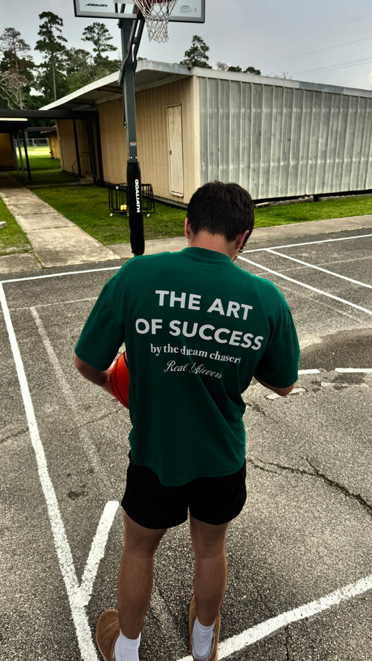 Art of Success Boxy Tee (Green and White)