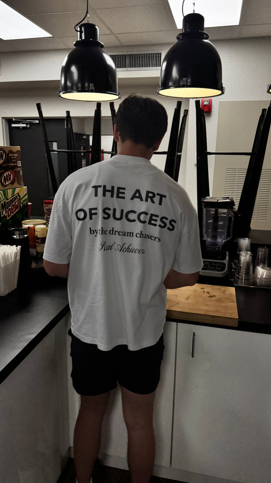 Art of Success Boxy Tee (White and Black)